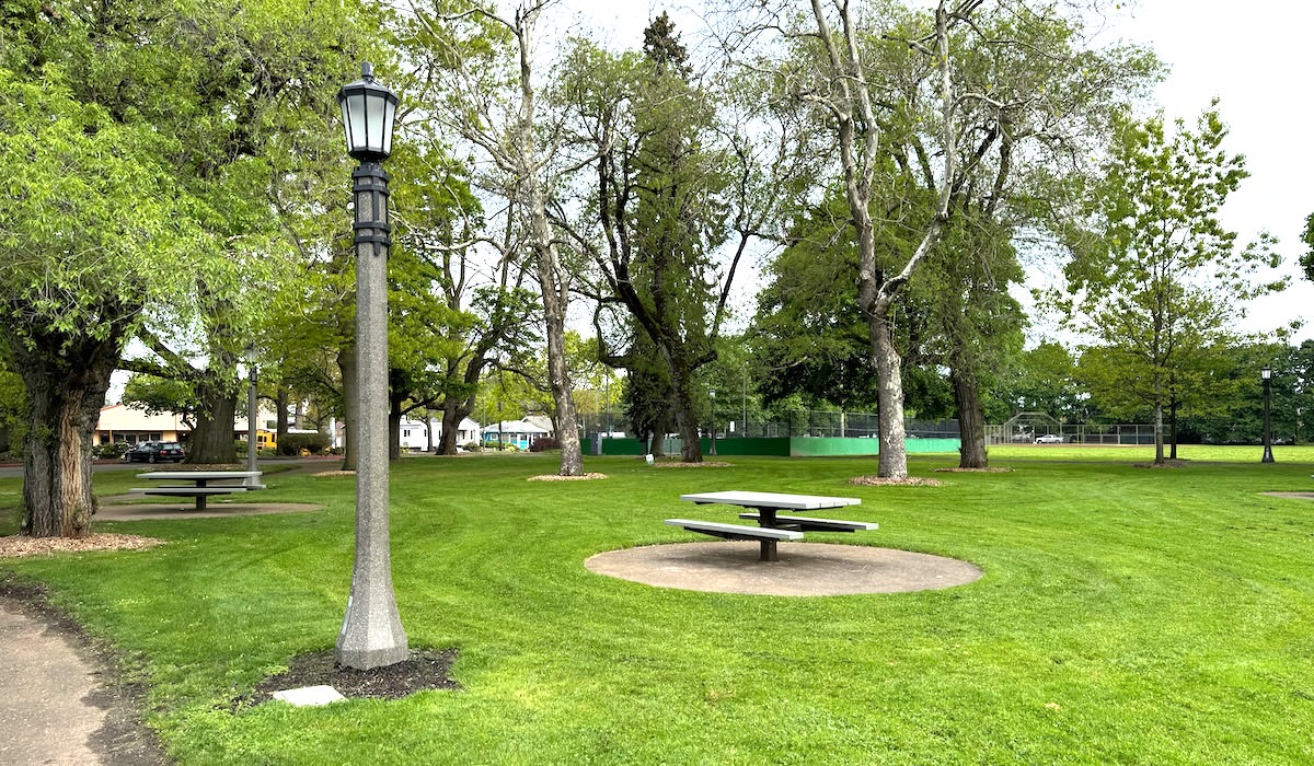 New Lamp Poles at Montavilla Park